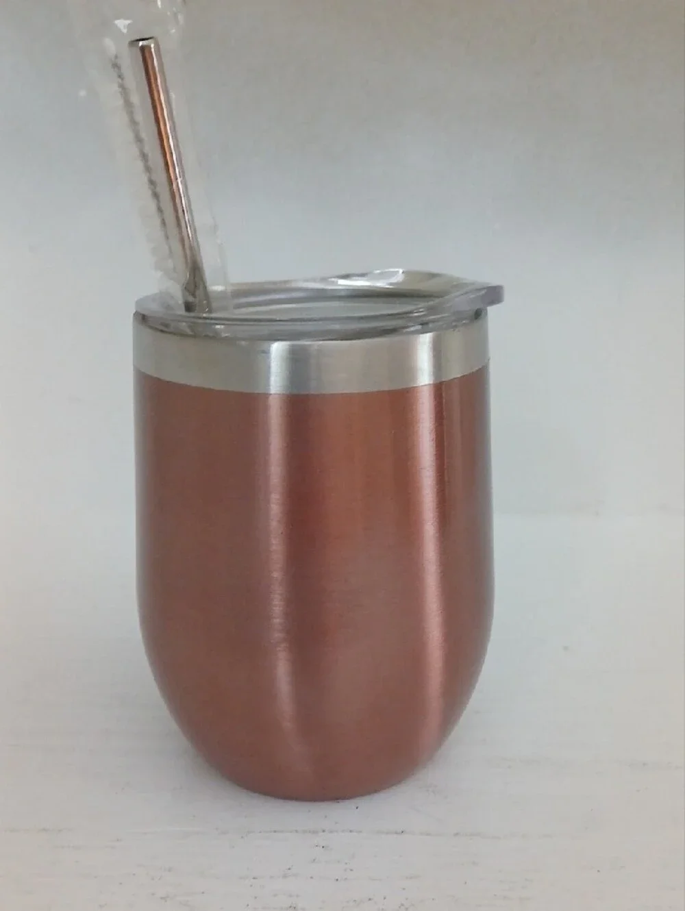 Rose Gold Insulated Stemless Tumbler - Life Is Tough Design